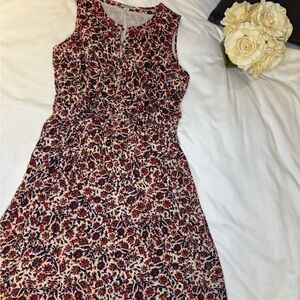Lucky Brand Multicolor Floral Midi Dress